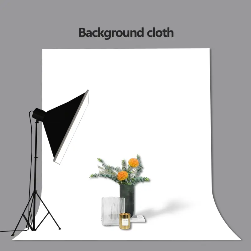 Background white screen, suitable for photography shooting, solid color background, photography studio studio curtain, used for portraits, home studios, portraits, live broadcasts, videos, conferences, easy to install, washable fabric
