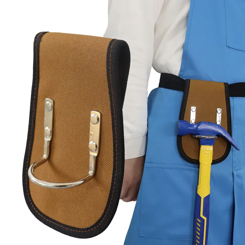 Hammer hook, hammer claw hammer holster, waist holster, carpenter's portable hammer holder, specialized tool bag; canvas material features stain-resistant properties