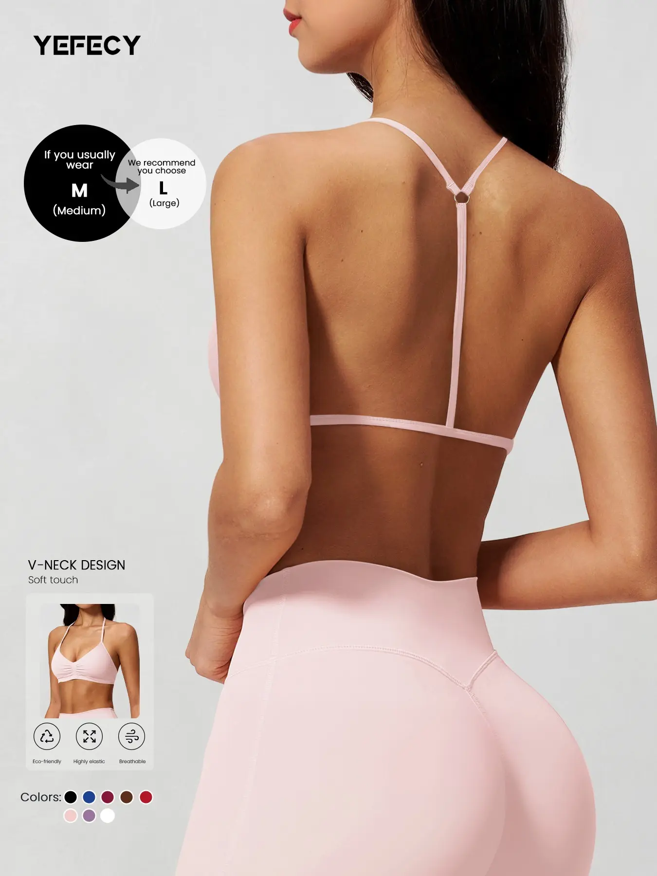 Women's Plain Yoga Sports Vest, Fitted Sportswear, Fitness Clothes, Fitness Apparel, Comfortable Breathable Sleeveless Top, Ideal for Yoga, Fitness, Training, Running, All Seasons