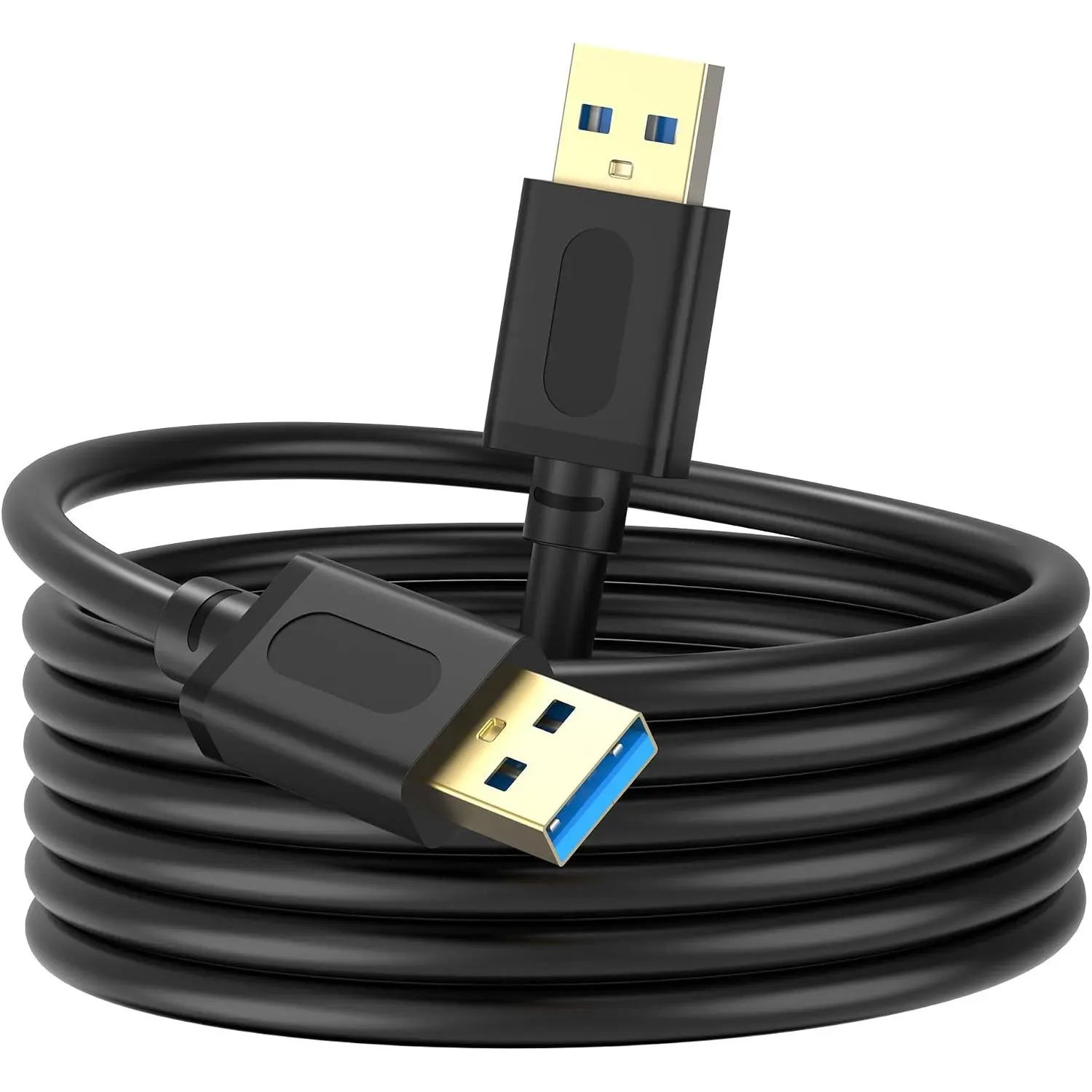 USB 3.0 Male to Male  3Ft,USB to USB  with -Plated Connector for Hard Drive Enclosures, DVD Player, Laptop Cooler (3Ft/1M)