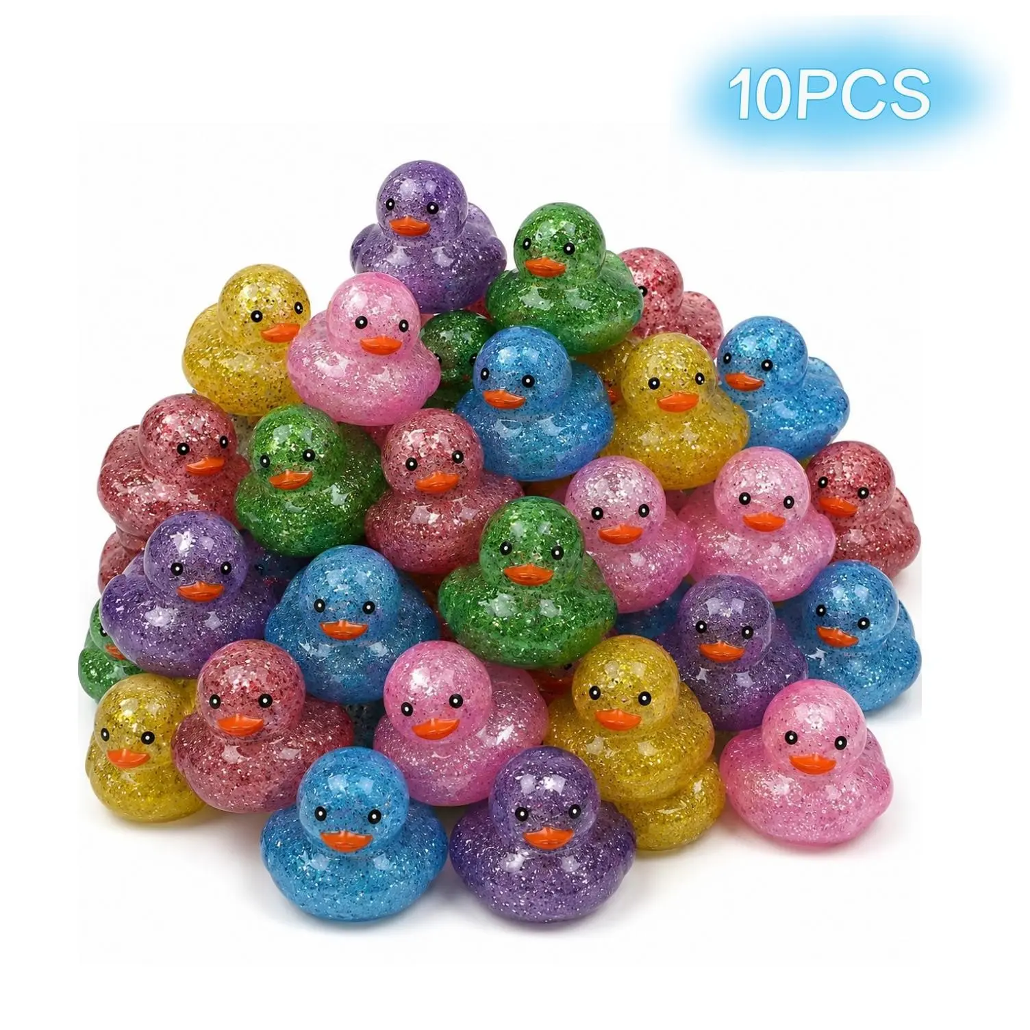 Laser Glitter Duck, Shiny Sound Making Duck, Party Set DIY Cute Decorations, Outdoor Garden, Home, Desk, Car, Christmas Decoration