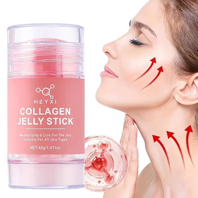 Collagen firming gel stick, Firming Anti Wrinkle, for face, neck, and body, keeps skin moisturized, smooths fine lines, tightens skin, reduces signs of aging, lightens dark circles and blemishes, evens out skin tone, makes skin smooth and soft, gift