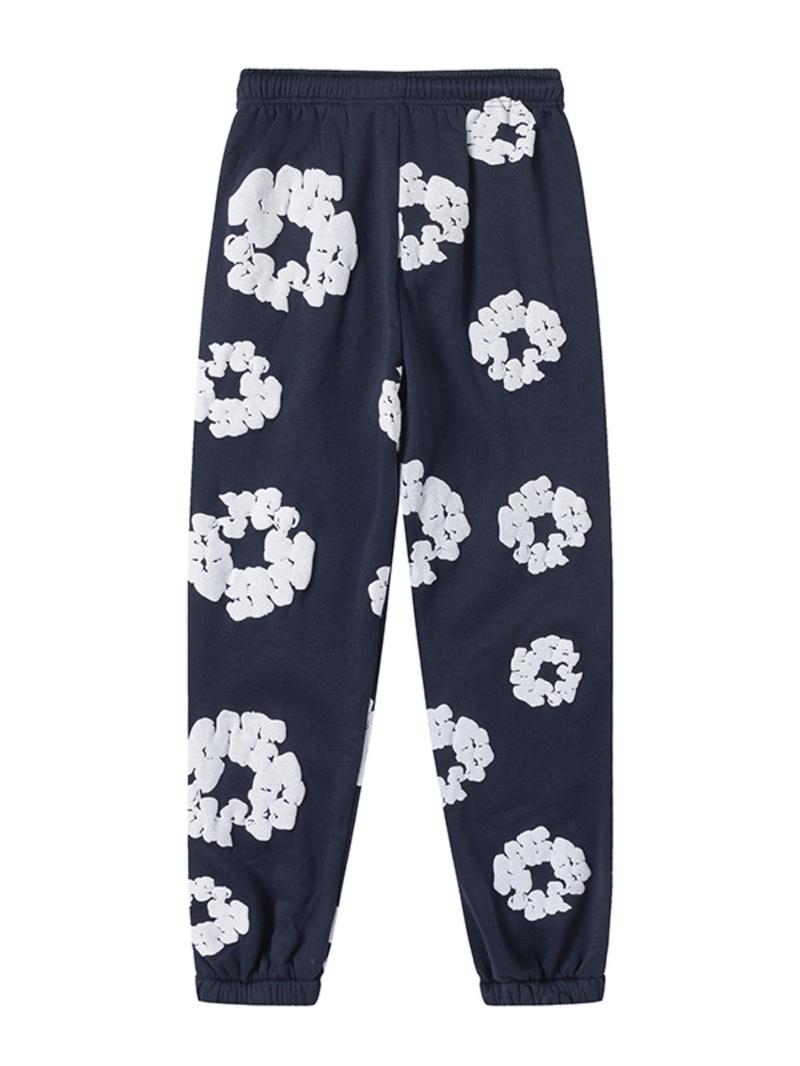 Women's Floral Print Drawstring Waist Sweatpants, Casual Fashion Comfy Warm Jogger Pants for Fall & Winter, Women's Trousers for Clothing Daily Wear, Athleisure Casual Trousers Women's Floral Print Drawstring Waist Sweatpants, Casual Fashion Comfy Warm Jogger Pants for Fall & Winter, Women's Trousers for Clothing Daily Wear, Athleisure Casual Trousers