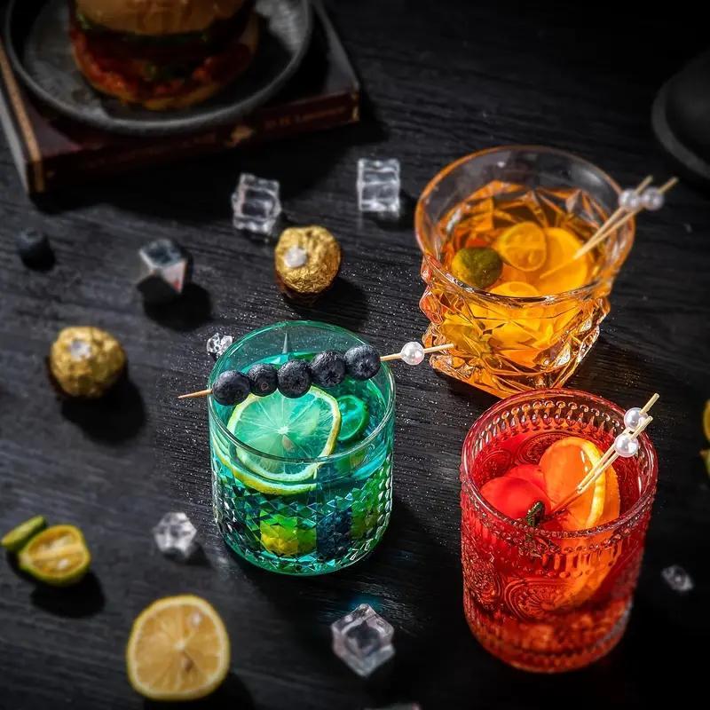 Bamboo Fruit Stick (100pcs), Faux Pearl Decor Cocktail Stick, Party Dessert Stick, Disposable Food Stick for Party, Festive & Party Supplies, Party Accessories, Disposable Cocktail Sticks, Festival Party Supplies