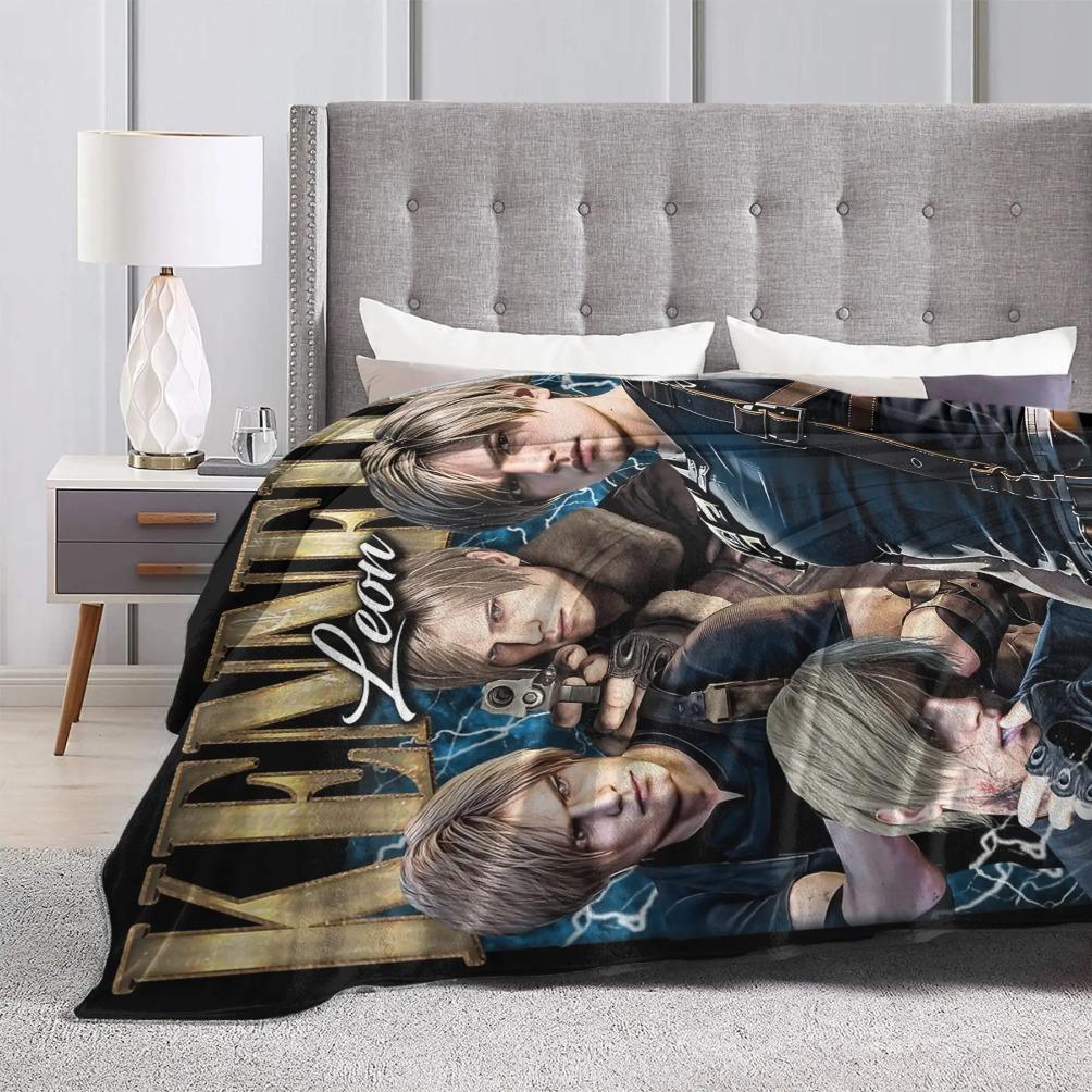 Leon S. Kennedy Residents Evils Blanket Flannel Summer Multi