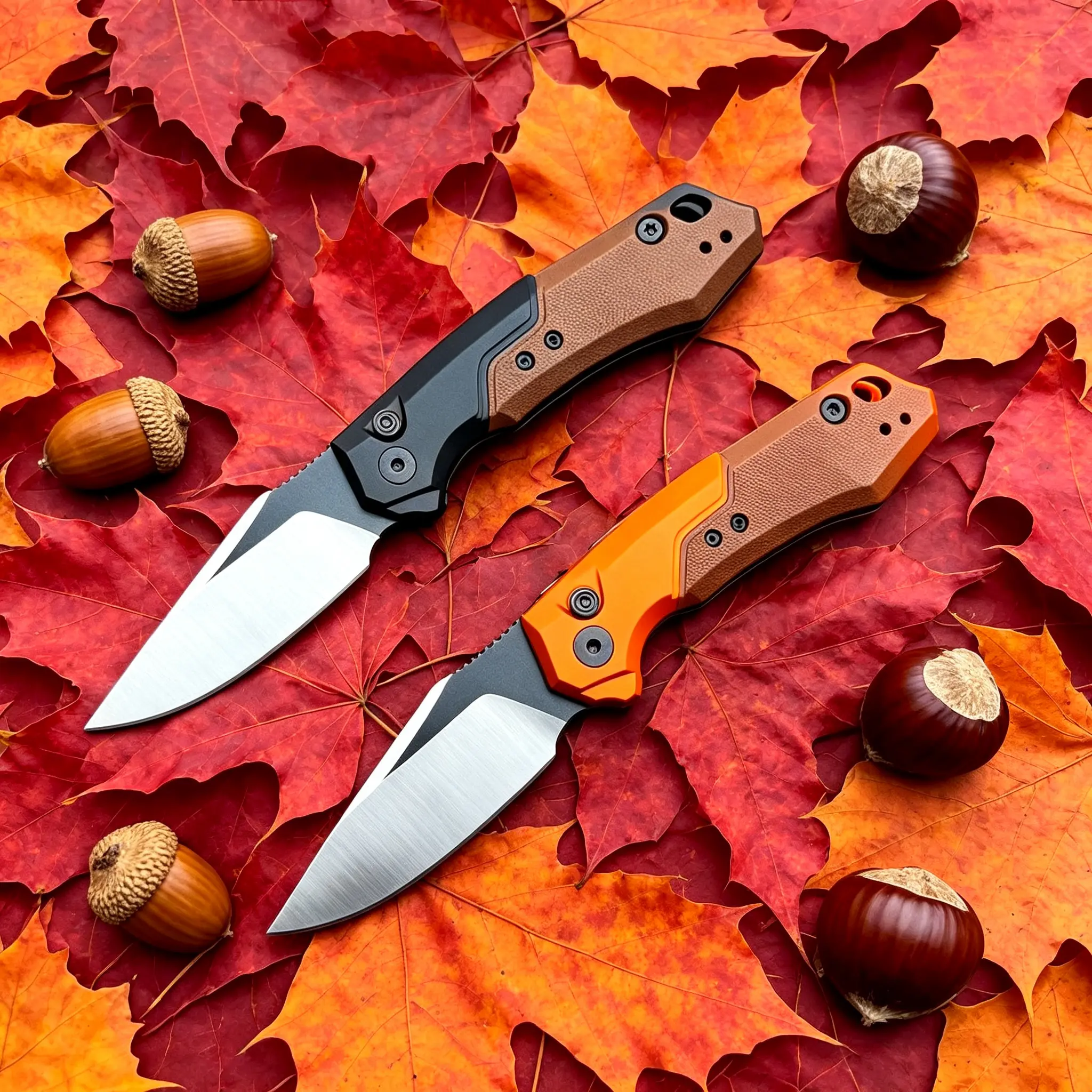 Tactical Folding Knife with 3.30" CPM-154 Steel Clip Point Blade, Aluminum G-10 Handle, Button Lock and Ambidextrous Deep Carry Clip for EDC, Knives, Pocket Knives