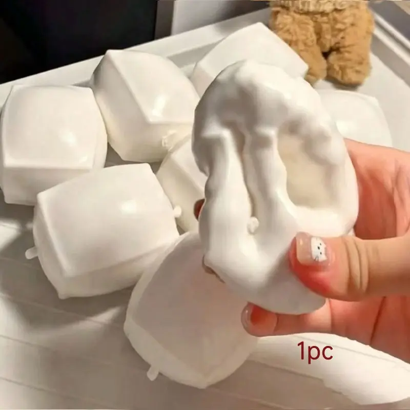 Handmade Squeeze Ball, Crispy Tofu Ball with Crackling Sound, Asmr Stress Relief Toy, Ideal for Teens and Adults, Emotional Healing Gift