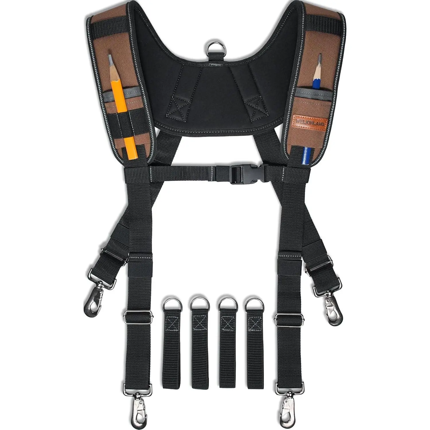 Duty Tool Belt Suspender, Padded Tool Belt Suspenders| Comfy Tool Belt Suspenders, Ripstop Suspenders For Tool Belt, Tool Bag Suspenders, Work Belt Suspenders For Man