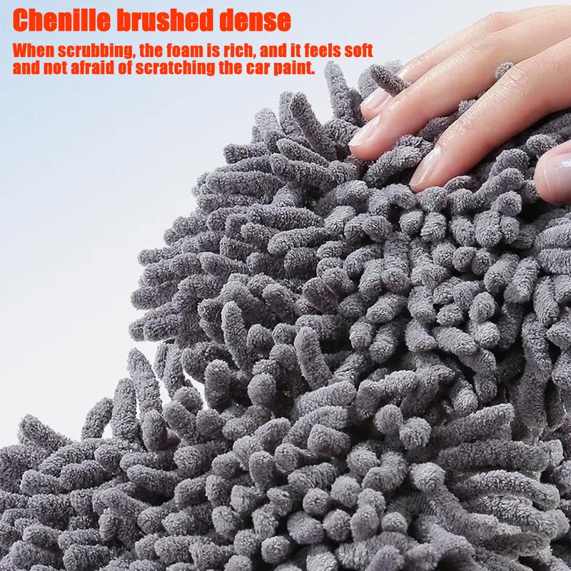 Long Handle Car Wash Mop, 360 °     Rotating Retractable Brush for Cars, RV, Trucks and SUVs, for Home Cleaning