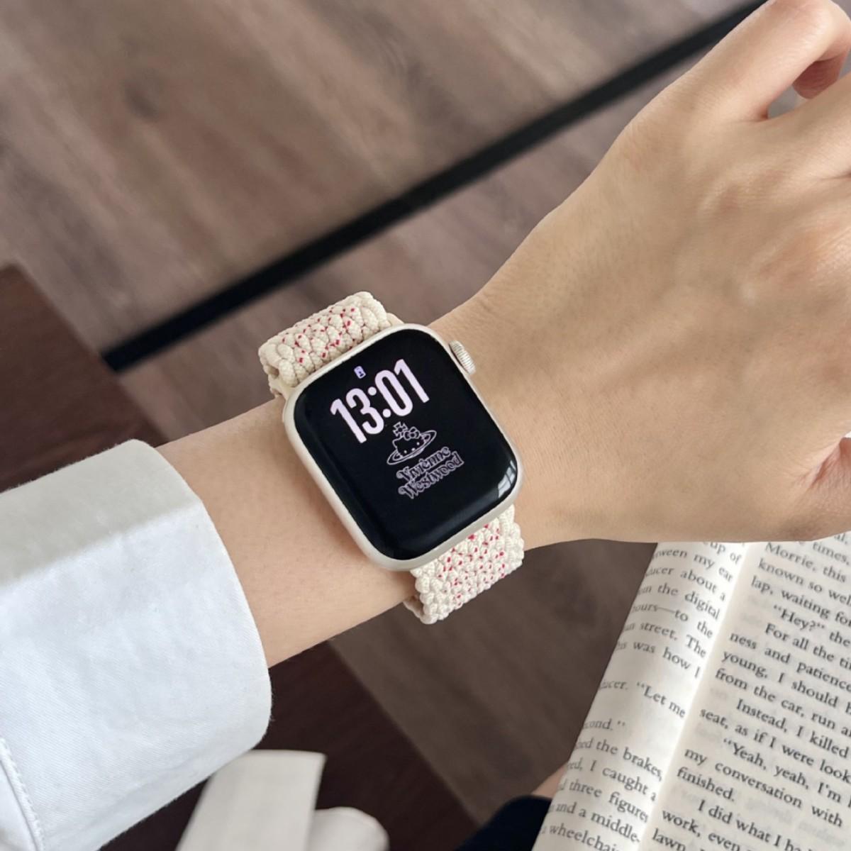 Colorful Magnetic Nylon Braided Watch Band for Apple Watch (11th Generation)