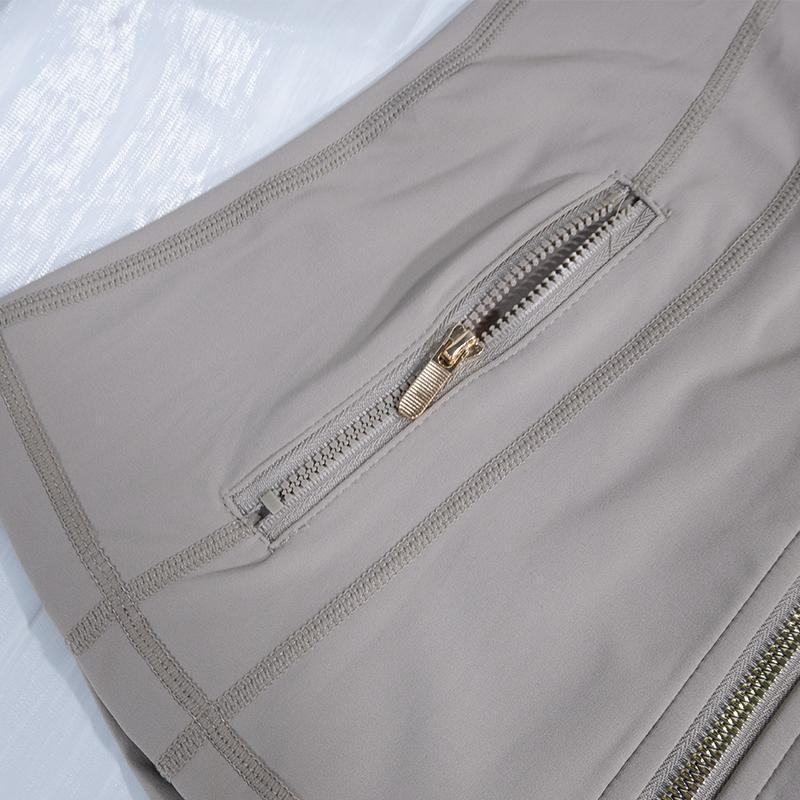 Women's Sculpting Slim Fit Yoga Jacket |     Full Zip Contouring Athletic Jacket with Pockets