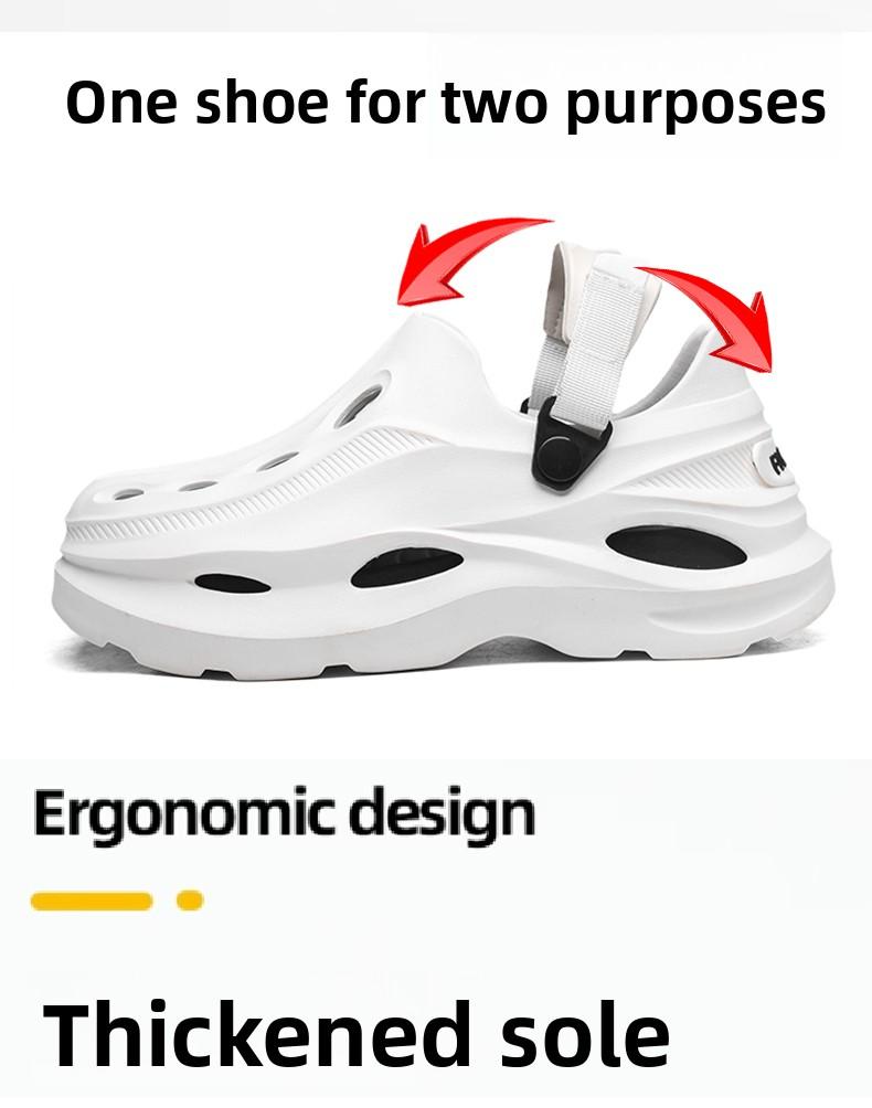 2-in-1 Slides & Clogs |     Perfect for Beach, Pool, Street Wear