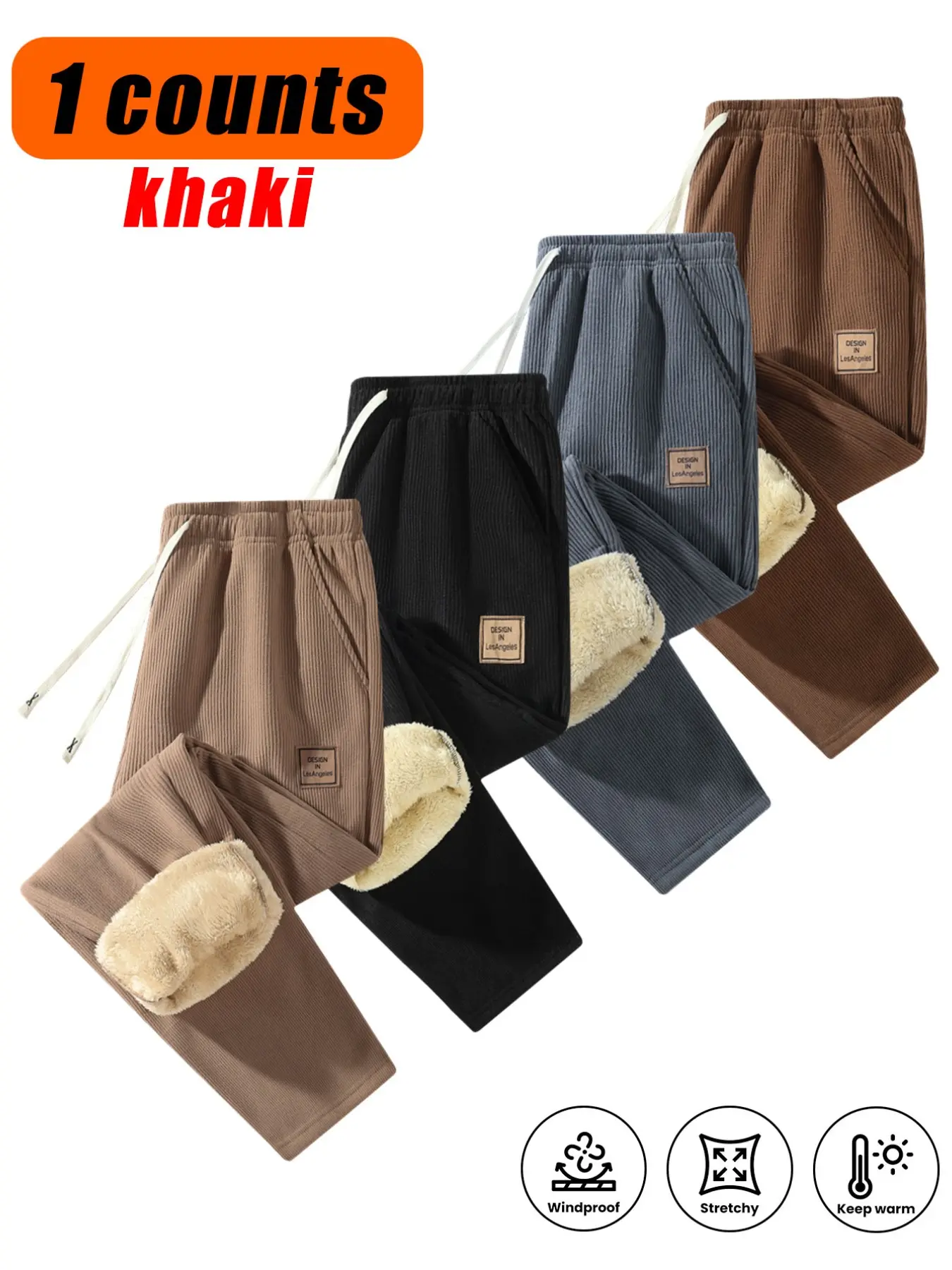 Men's Plaid Flannel Pants, Fall Winter Warm Thick Long Pants, Versatile Outdoor Sports Pants, Cozy Fleece Lining, Casual Wear