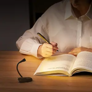 Mini Clip-On Book Light, Adjustable Three Color Temperatures, Portable Bedside Reading Lamp, Ideal Gift for Christmas and Thanksgiving