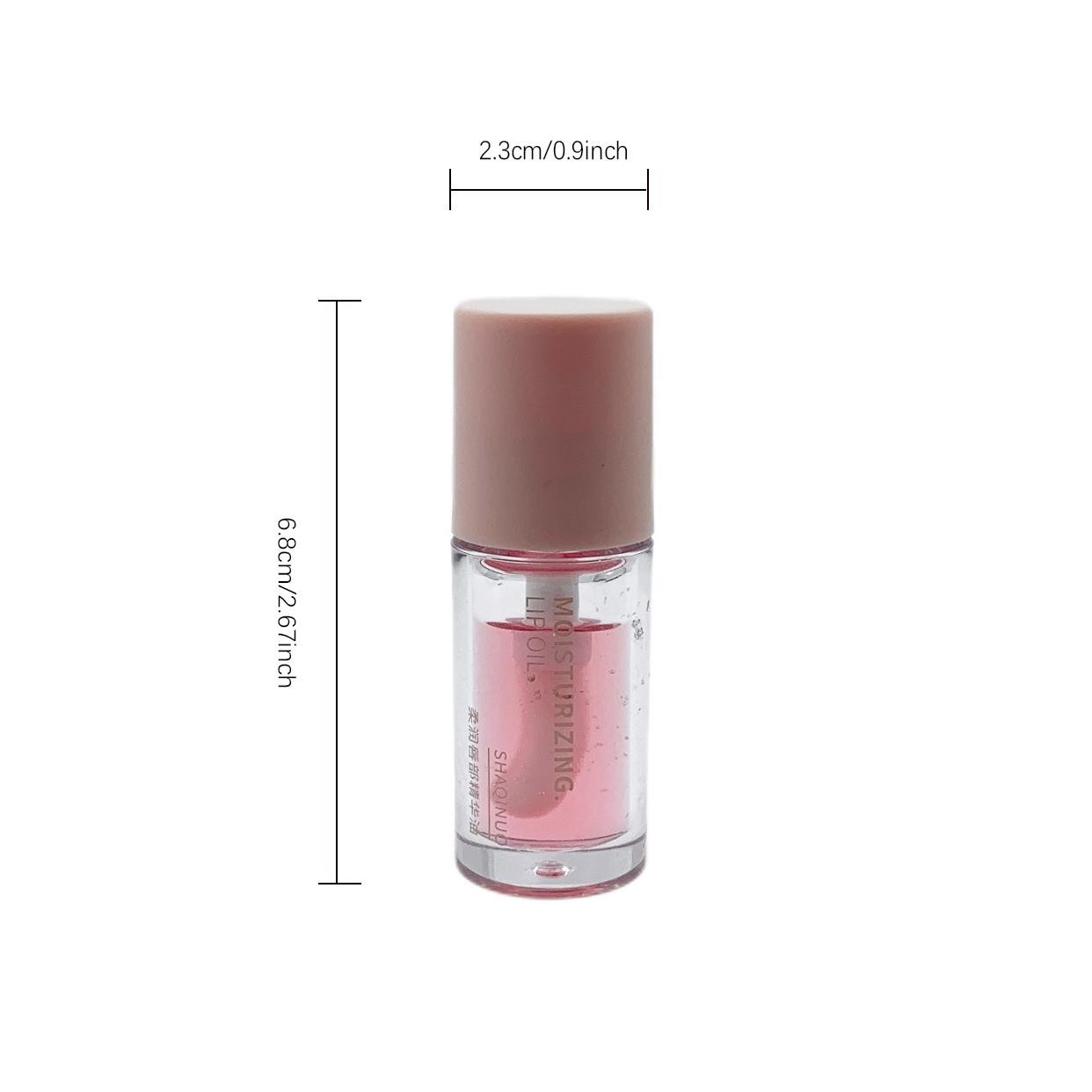 Moisturizing Lip Oil Set, 4 Counts/set Hydrating & Nourishing Lip Serum, Lip Plumper Care Product for Women & Girls Daily Use