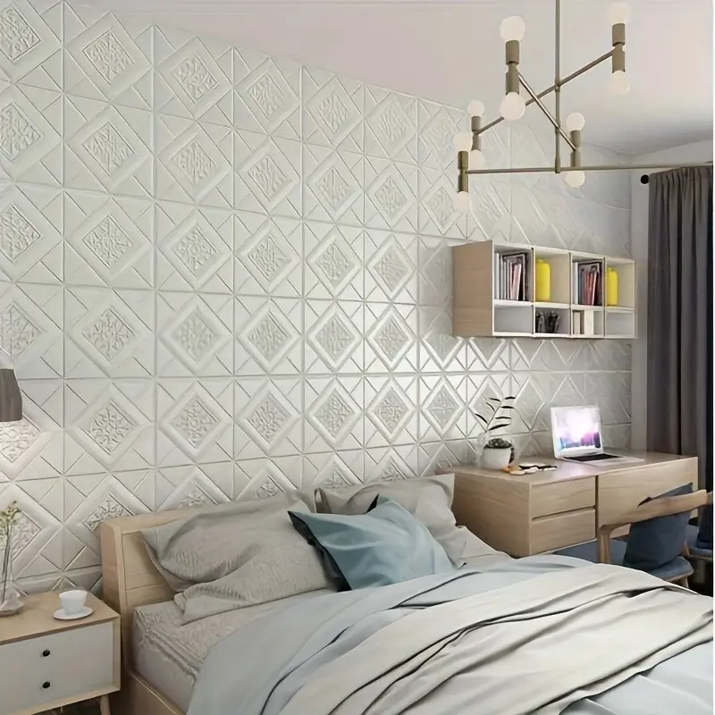 3D Wall Brick Wallpaper, Xpe Material, Self-Adhesive Anti-Collision, Waterproof Ceiling Sticker, Easy to Clean, Suitable for Kitchen, Living Room, Bathroom