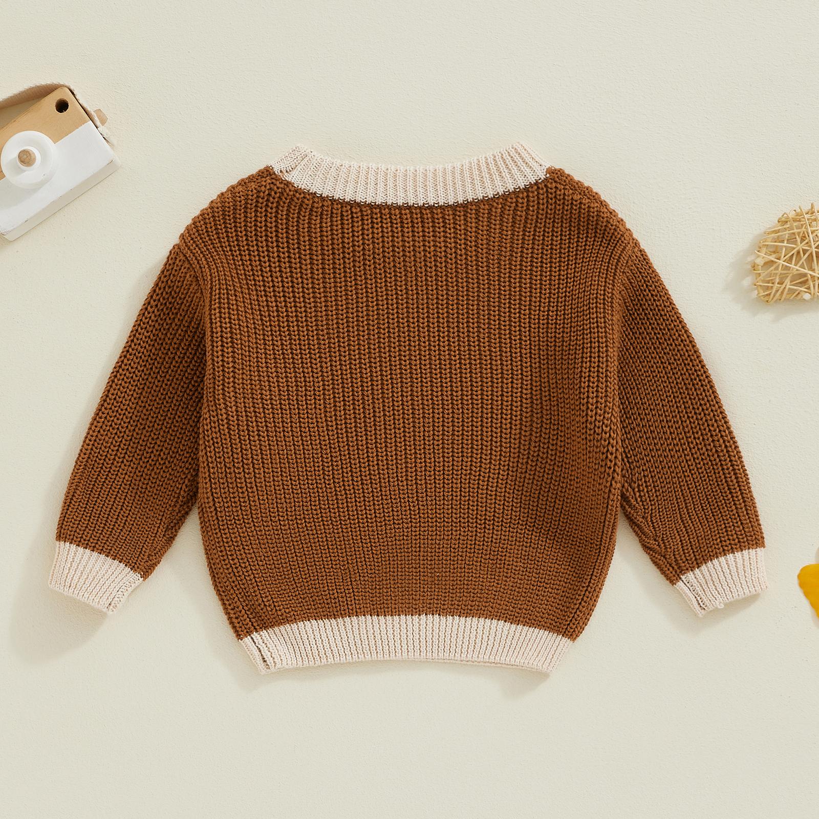 Newborn Baby Boy Girl Halloween Knit Sweater Little Pumpkin Long Sleeve Round Neck Pullover Knitwear Fall Clothes Newborn Baby Boy Girl Halloween Knit Sweater Little Pumpkin Long Sleeve Round Neck Pullover Knitwear Fall Clothes