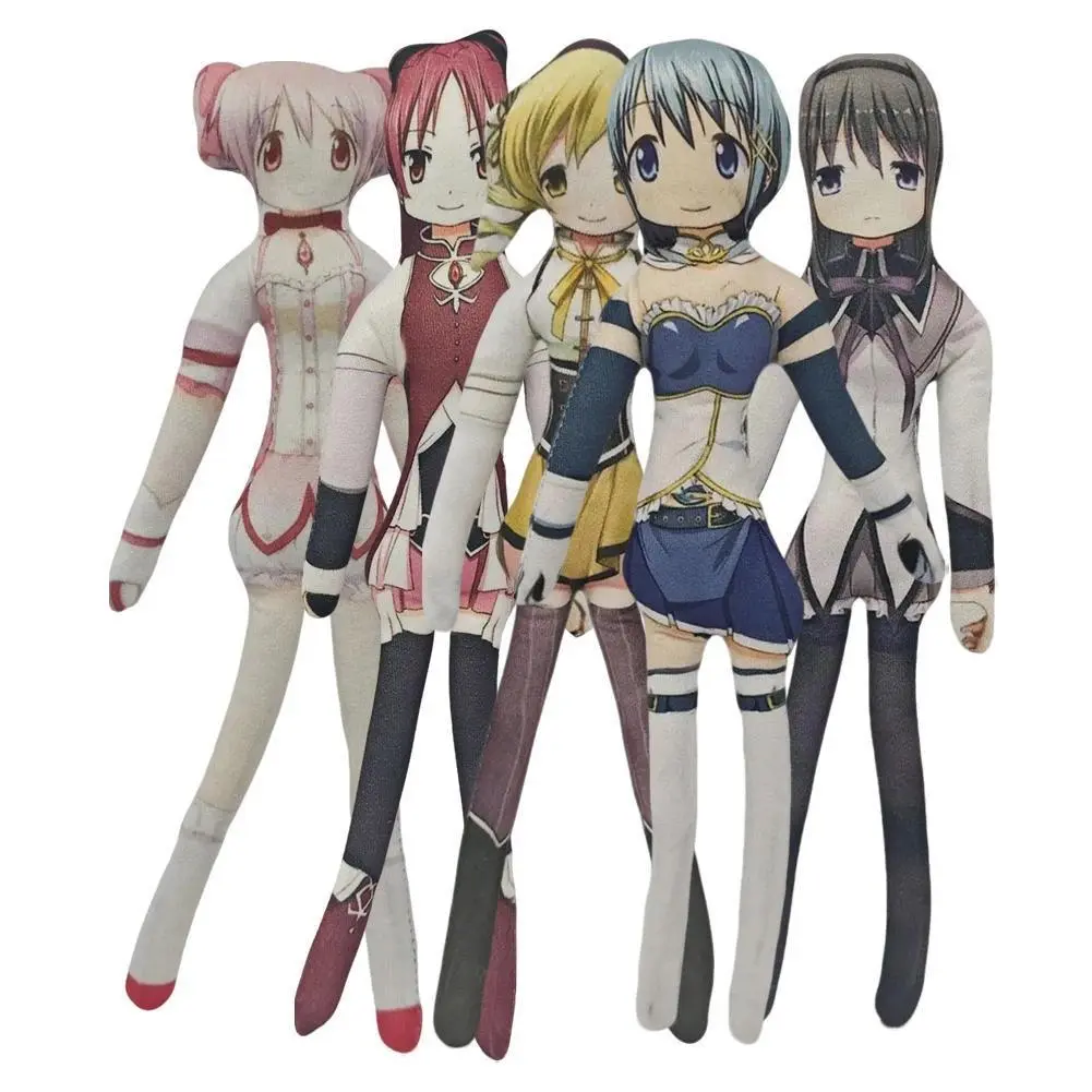 2026 hot itemAnime Magical Girl Plush toys Miki Sayaka Tomoe Mami Akemi Homura Kaname Madoka Figure cos Abstract Doll DIY model Birthday Gift