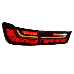 Suitable for BMW 3 Series G20G28G80 modified dragon scale LED sequential turn signal rear taillight assembly