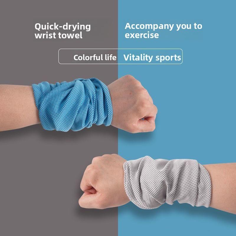 New multi-functional cycling cold feeling ice silk quick drying outdoor sports wrist towel cooling cold headscarf outdoor cold feeling