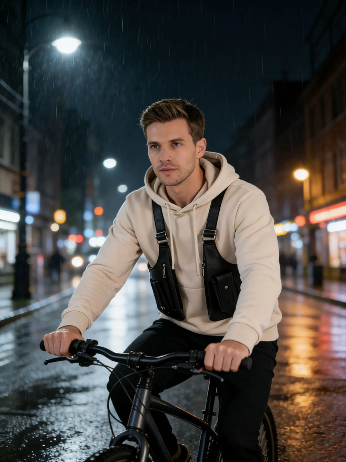 Multi-Functional Chest Harness Bag For Men, Anti-Theft EDC Storage Pouch With Multiple Pockets, Freely Adjustable Convenient Design, Suitable For Outdoor Commute, Cycling, Skateboarding, Mountaineering And Holiday Gifts