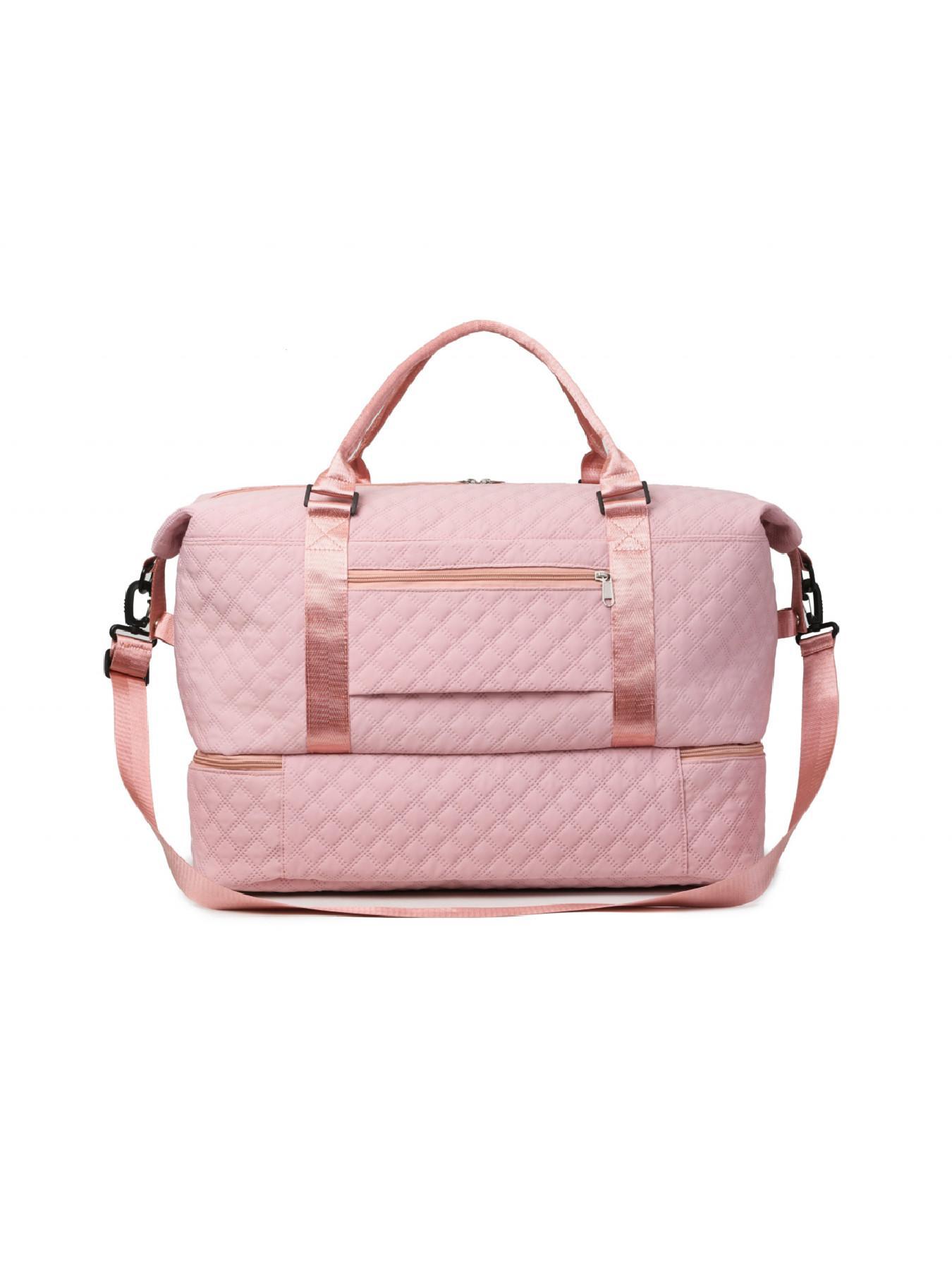 Large Capacity Travel Bag Set, Letter Pattern Zipper Travel Bag with Shoe Compartment, Casual Sports Fitness Bag for Women & Men, Weekender Travel Set Large Capacity Travel Bag Set, Letter Pattern Zipper Travel Bag with Shoe Compartment, Casual Sports Fitness Bag for Women & Men, Weekender Travel Set