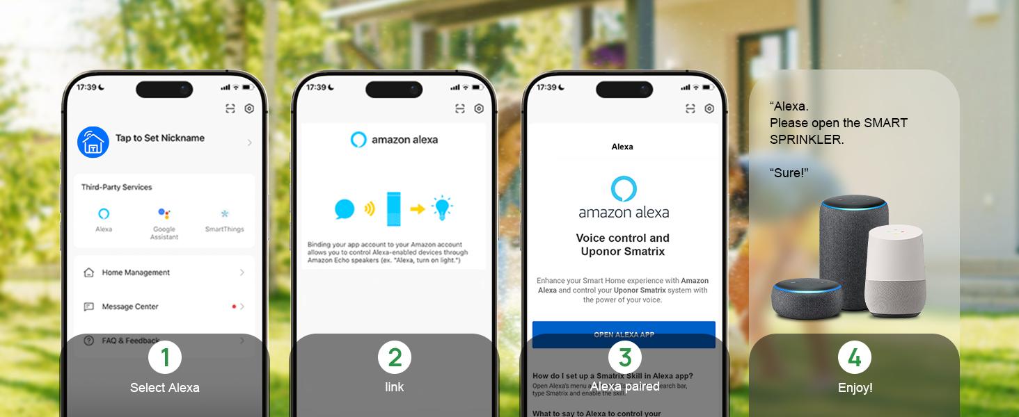 WiFi Sprinkler Timer, WiFi Timer for with Rain Delay/Manual/, Alexa & Life App, Irrigation Sprinkler Controller for Lawns Yard