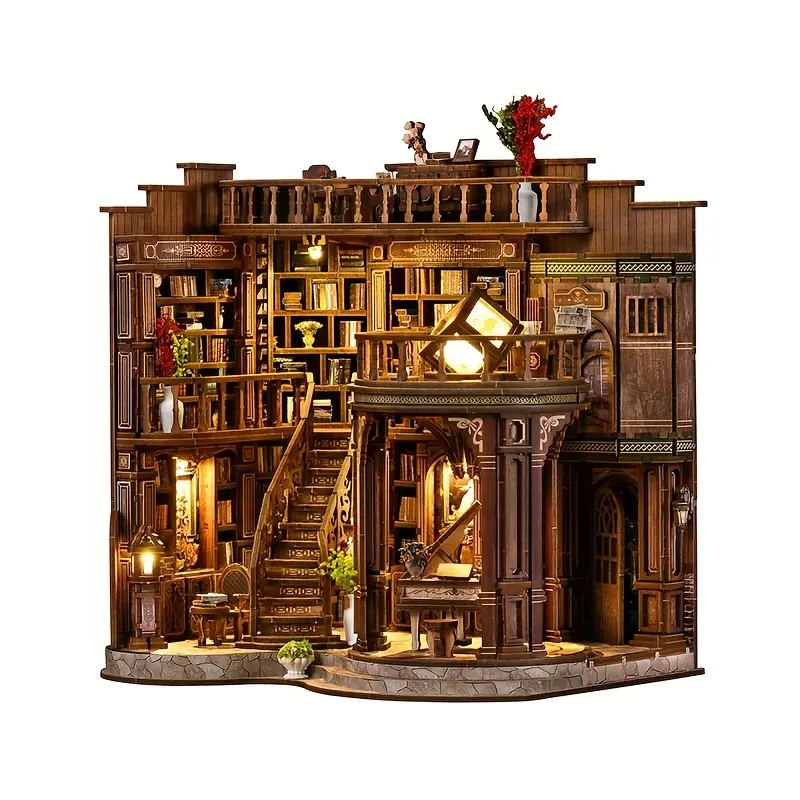 Dreamy Book Hall DIY Book Nook Kit – Build Your Own Mini Library!