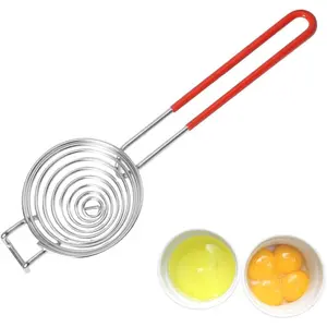 Stainless Steel Egg Separator Egg Yolk White Sifting Filter Divider Kitchen Tool for Baking/Cooking