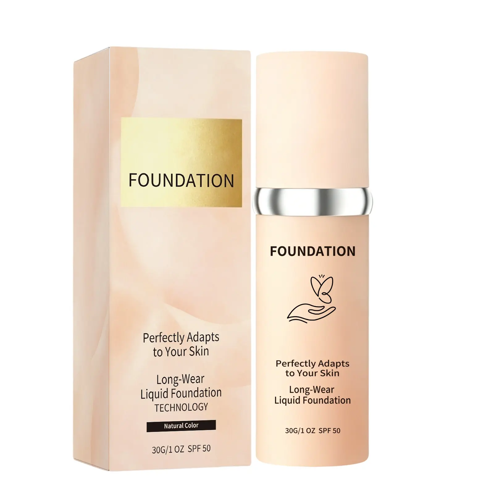 2026 New Color Changing Foundation for Mature Skin, Skin Tone Adapting Liquid Foundation for Women, Self-Adjusting Liquid Makeup Foundation, Buildable Coverage, Natural Dewy Finish, Ideal for Daily Makeup Routine, SPF 50, 1 Fl Oz