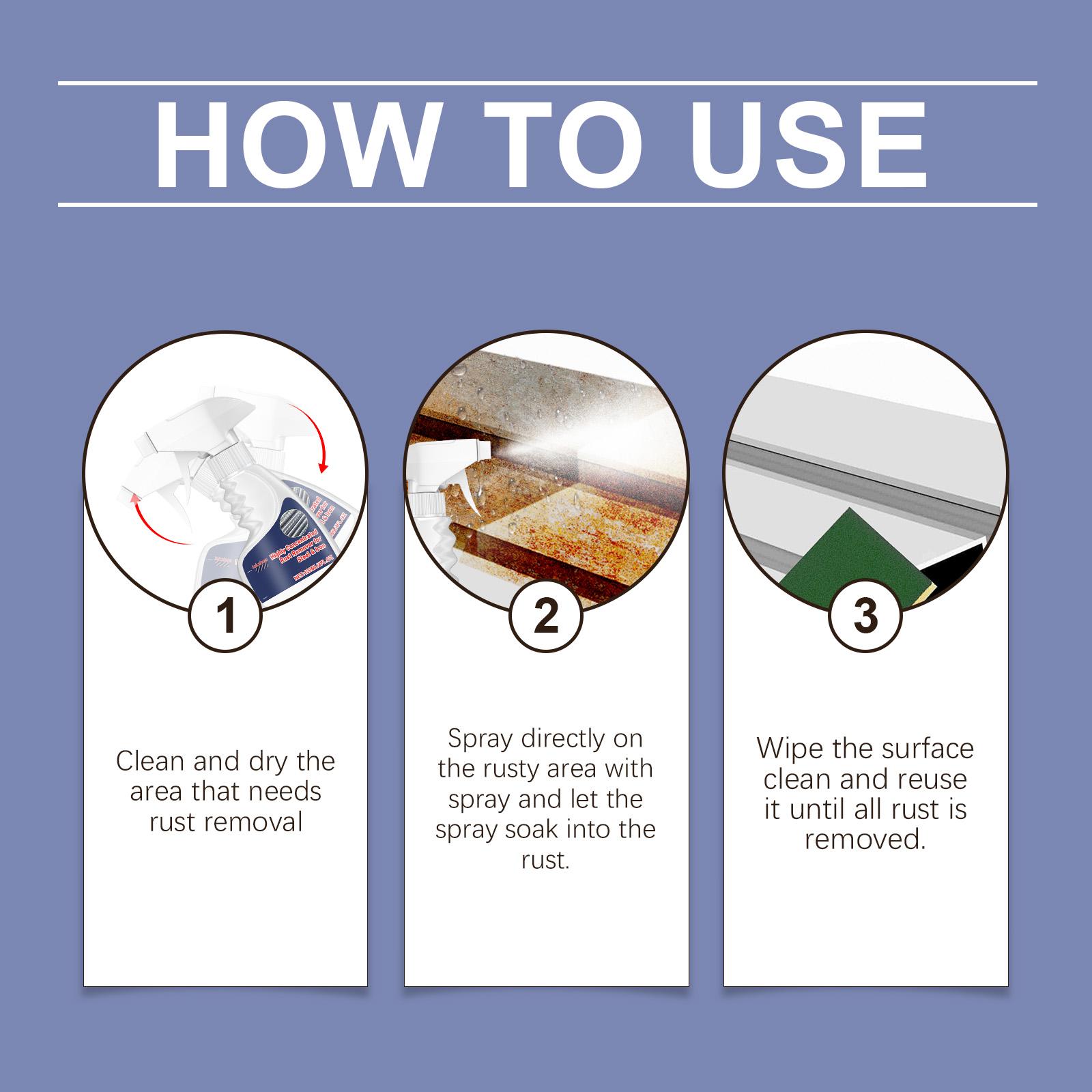 Jakehoe Steel Rust Remover, Bolt Screws Metal Rust Cleaner Rust Remover Household Rust Remover