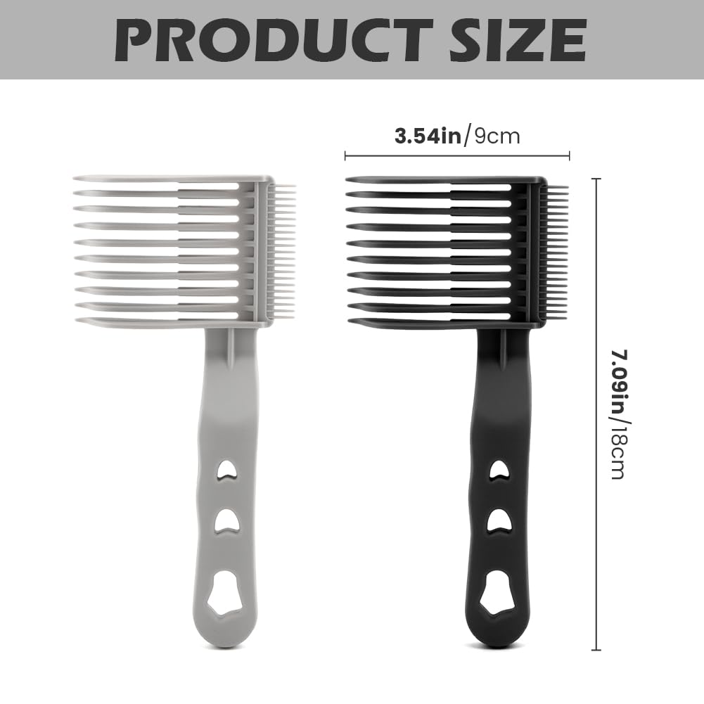 Fade Combs, 2 Pack Professional Hair Barber Blend & Fade Comb, Hair Cutting Guide Tools for Home & Salon Use