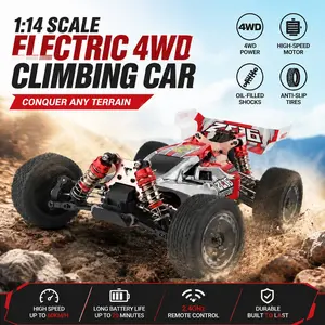 Wltoys Xks 144001 RC Car, 1/14 Scale, 60 Km/h Speed, 2.4GHz Wireless Remote Control, Independent Suspension, Adult Professional Electric RC Off-Road Vehicle