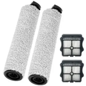 Brush Roller and Filter for Tineco Floor One S5 STEAM Steam Cleaner Replacement Parts, 2 Brush Roller + 2 Filters + 1 Cleaning Brush