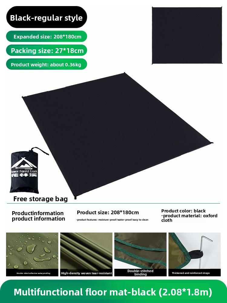 Outdoor large camping waterproof picnic mat tent moisture-proof mat portable floor mat Oxford cloth beach cloth frat coolers essentials Cube Conversion Kit Automatic Quick-Open Double-Layer