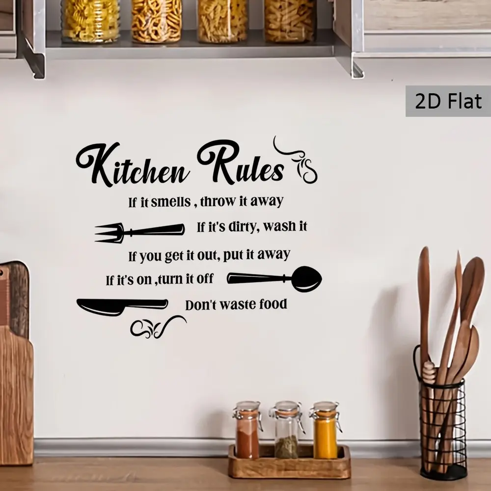 Funny Kitchen Sticker, Transparent Wall Decor, Colorful Cooking Tips, Universal Use, for Kitchen, Restaurant, Cabinets, Refrigerator