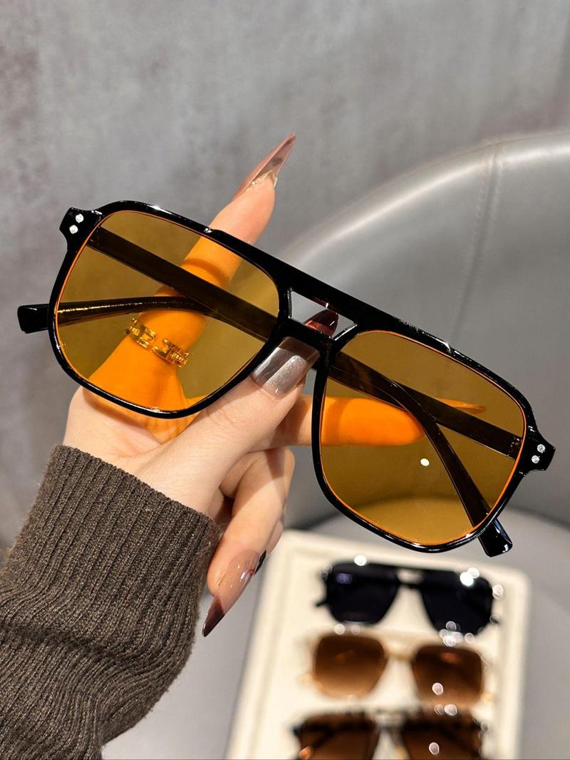 Unisex Vintage Trendy Aviator Sunglasses, Retro Outdoor Sports Sunglasses for Men & Women for Everyday Use, Classic Aviator Sunglasses