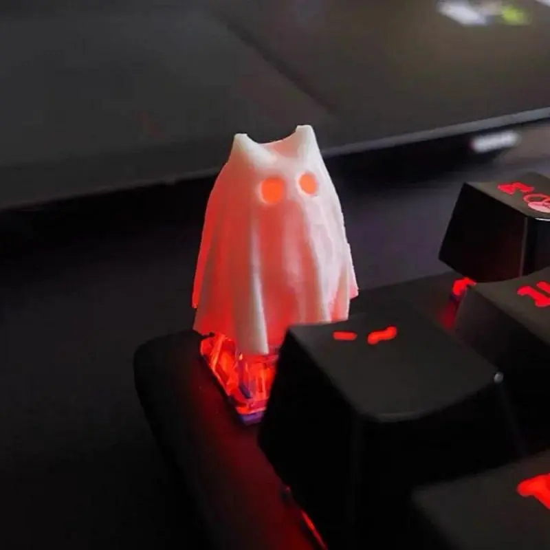 3D Personalized Halloween Ghost Keycap Mechanical Keyboard Ornament Single Key Cap For ESC