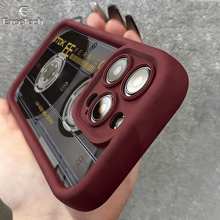 Vintage Cassette Tape Phone Case for iPhone17Pro Max/11/12/13/14/15/16/17/XS  features a precision-cut design for a snug fit, providing comprehensive protection.Cassette Echoes Memory