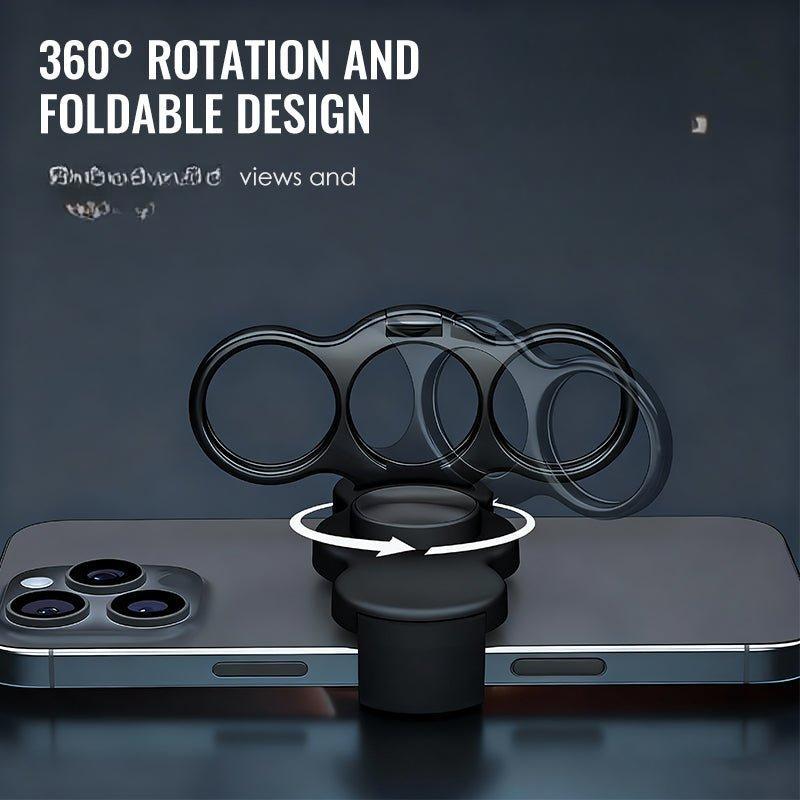 Dual-Ring Three-Finger Back Clip Holder