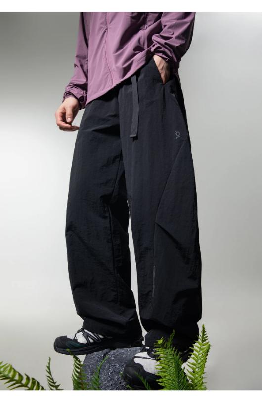 Kyn Apparel Men's 2026 Technical Cargo Pants Water-Resistant Workwear J-Cut Parachute Design Pleated Panel Active Trousers Loose Fit