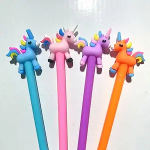 4/8/12pcs Cute Unicorn Gel Pen Birthday Party Gift Unicorn School Prize Award Student Pen Children Pinata Giveaways Wedding Gift