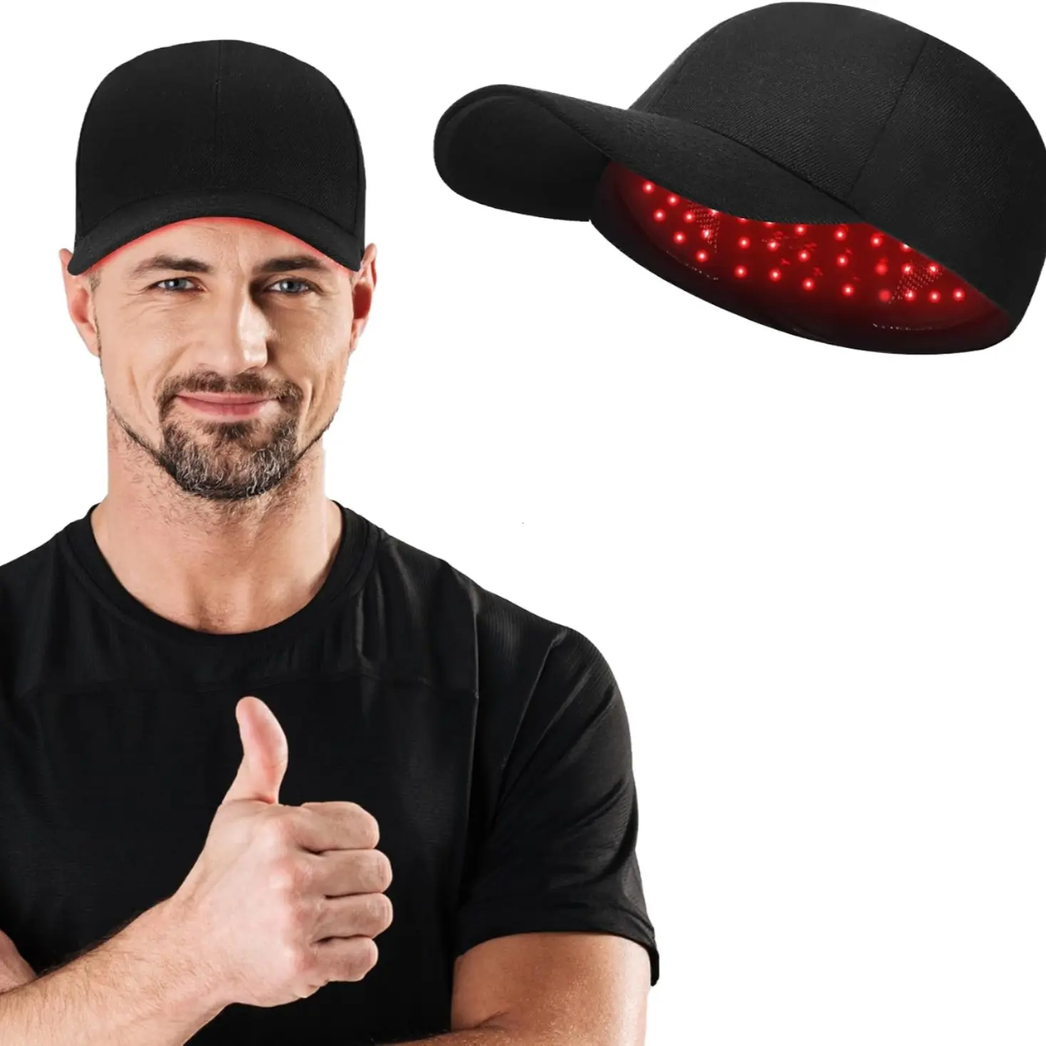 Wireless Blue Light Therapy Hair Cap, Multiple Modes Scalp Care Device, USB Charging Portable Hair Care Tool, Ideal for Self-Use and Gifting