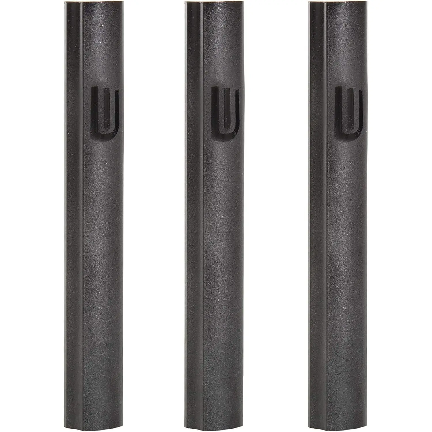 3-Piece Aluminum Door Mezuzah Cases Special Profile No Holes 3-Inch 7cm Hebrew Parchment Scroll Holder Boxes