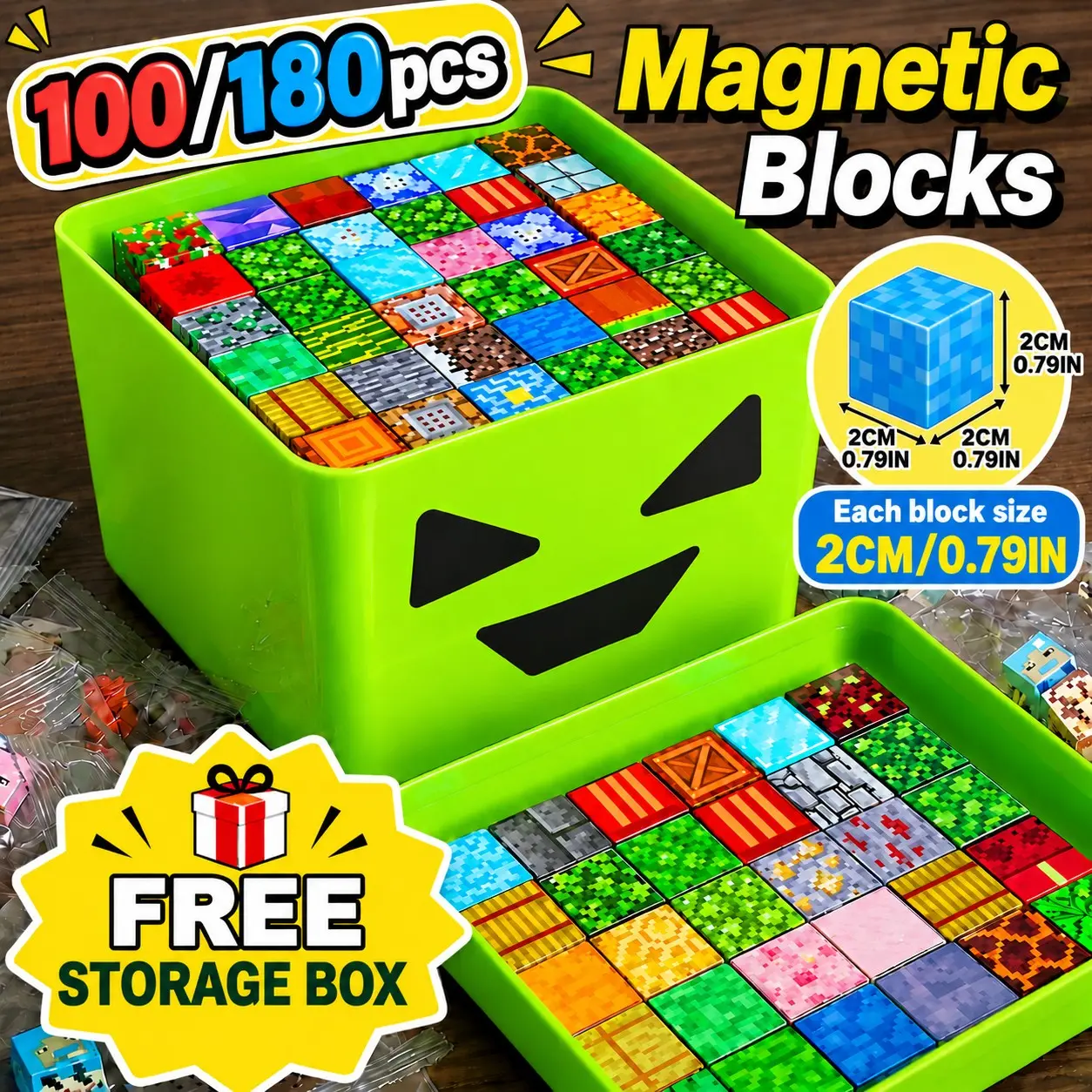 【Black Friday】2026 New Magnetic Building Blocks Game, Educational Toy for Kids, Enhances Focus and Motor Skills, Fun Interactive Playset, Christmas Birthday Gift