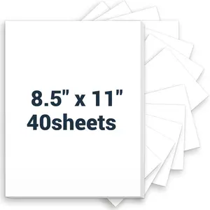 8.5 x 11 White Thick Cardstock Printer Paper 75 lb/200 gsm 40 Sheets Heavy Card Stock for Invitations DIY Cards Business Cards Menus Crafts Drawing