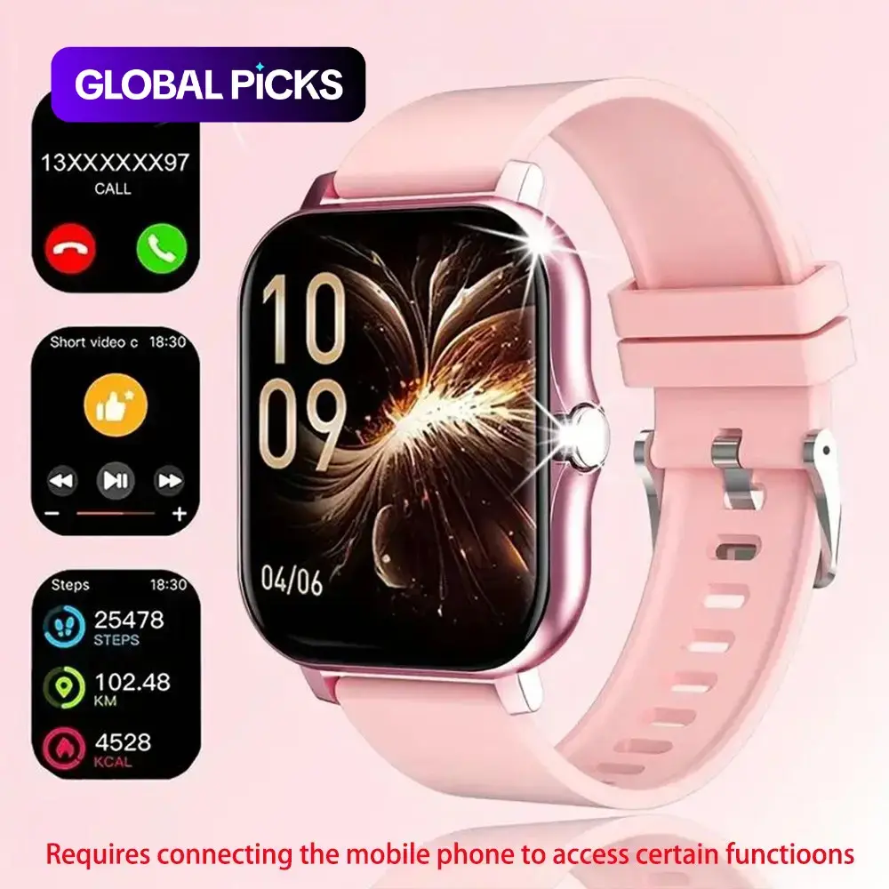 SIMSONLAB Multifunctional Touchscreen Smartwatch, 1 Count Fashionable Digital Watch with Weather Forecast & Music Control Function, Sports Smartwatch for Women & Men, Ideal Gift (Requires Connecting the Mobile Phone to Control Music & Call) #GLOBAL PICKS