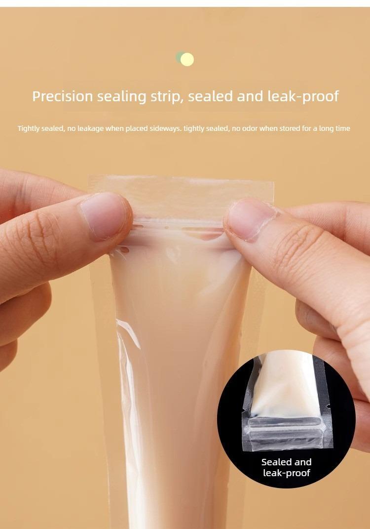 50/100 PCS Disposable DIY Ice Bag/Mold for Popsicles & Shaved Ice, Food-Grade Self-Sealing Bags