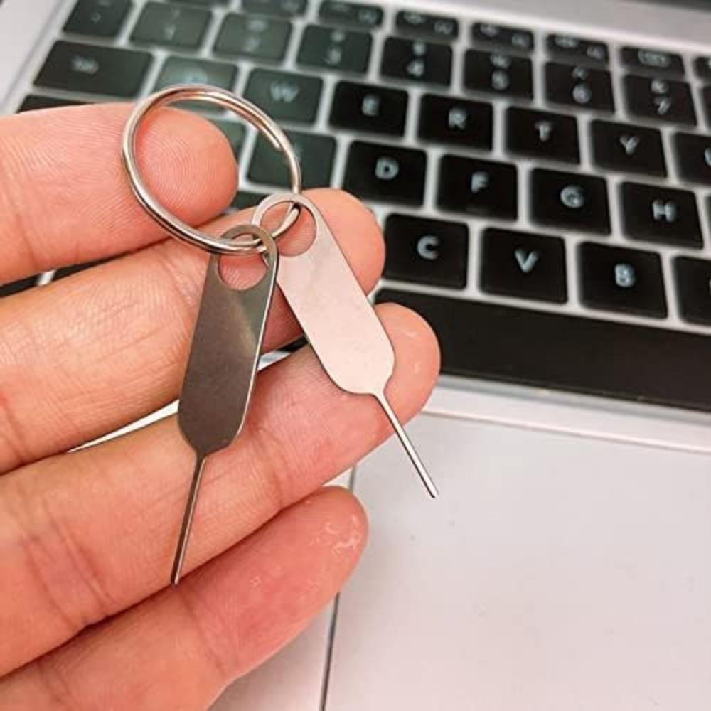 2Pack Universal Sim SD Card Tray Opening and Doorbell Security Reset Removal Tool Eject Pin For iPhone,Google Pixel,Samsung,Motorola Phones (Key Ring is not Included)
