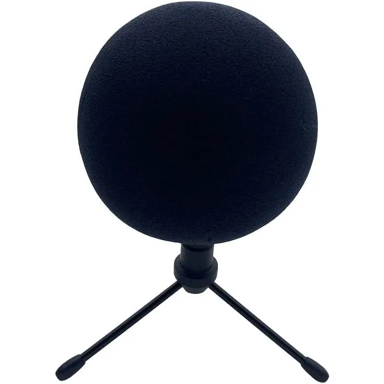 Microphone Pop Filter Wind Muff For Blue Snowball Ice Deadcat Furry Windscreen Wind Cover For Blue Snowbal (Black)